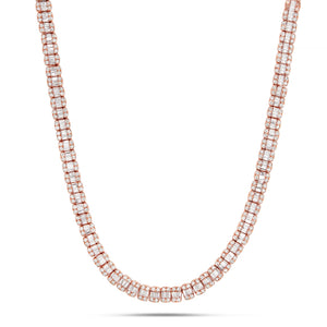 Baguette Diamond Chain - Shyne Jewelers BAGUETTECHAIN_1 Rose Gold Shyne Jewelers