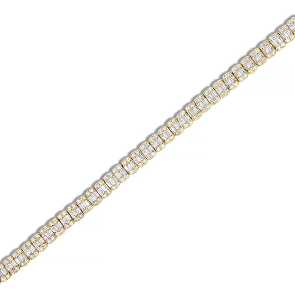 Baguette Diamond Chain - Shyne Jewelers BAGUETTECHAIN_1 Yellow Gold Shyne Jewelers