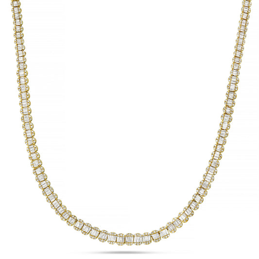 Baguette Diamond Chain - Shyne Jewelers Yellow Gold Shyne Jewelers