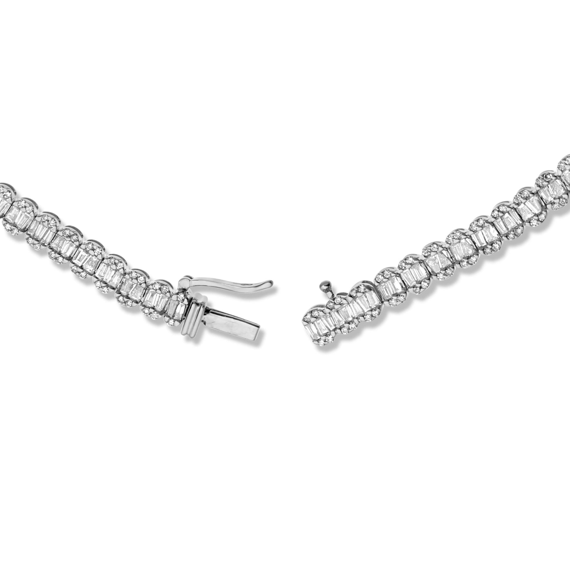 Baguette Diamond Chain - Shyne Jewelers White Gold Shyne Jewelers
