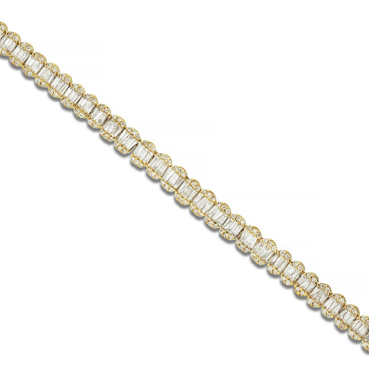 Baguette Diamond Chain - Shyne Jewelers Yellow Gold Shyne Jewelers