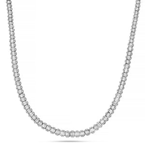 Baguette Diamond Chain - Shyne Jewelers White Gold Shyne Jewelers