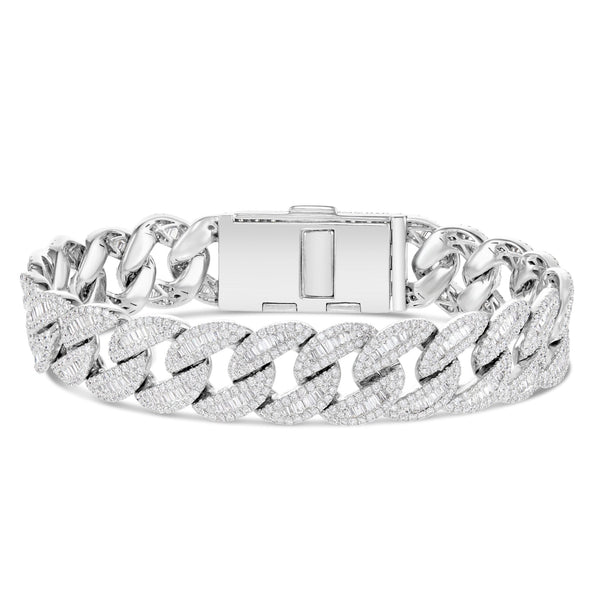 Baguette Diamond Cuban Bracelet - Shyne Jewelers 170-00179 Shyne Jewelers
