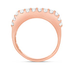 Baguette Diamond Half Eternity Statement Ring - Shyne Jewelers 4 Rose Gold Shyne Jewelers