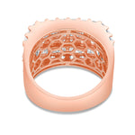 Baguette Diamond Half Eternity Statement Ring - Shyne Jewelers 4 Rose Gold Shyne Jewelers