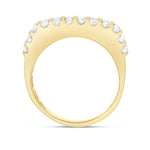 Baguette Diamond Half Eternity Statement Ring - Shyne Jewelers UR5106 4 Yellow Gold Shyne Jewelers