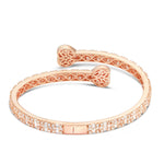Baguette Diamond Heart Bangle - Shyne Jewelers Yellow Gold Shyne Jewelers