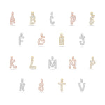 Baguette Diamond Initial Pendant, Large - Shyne Jewelers Shyne Jewelers
