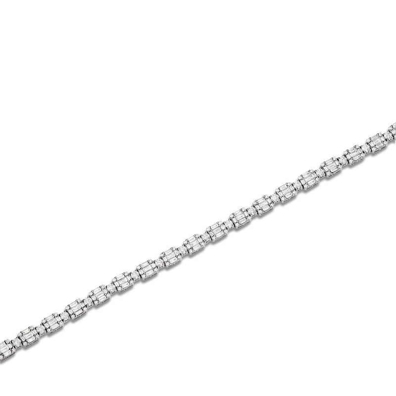 Baguette Diamond Tennis Bracelet - Shyne Jewelers Shyne Jewelers