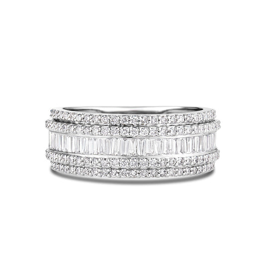 Baguette Half Eternity Ring - Shyne Jewelers BAGETERNBAND_1 Shyne Jewelers