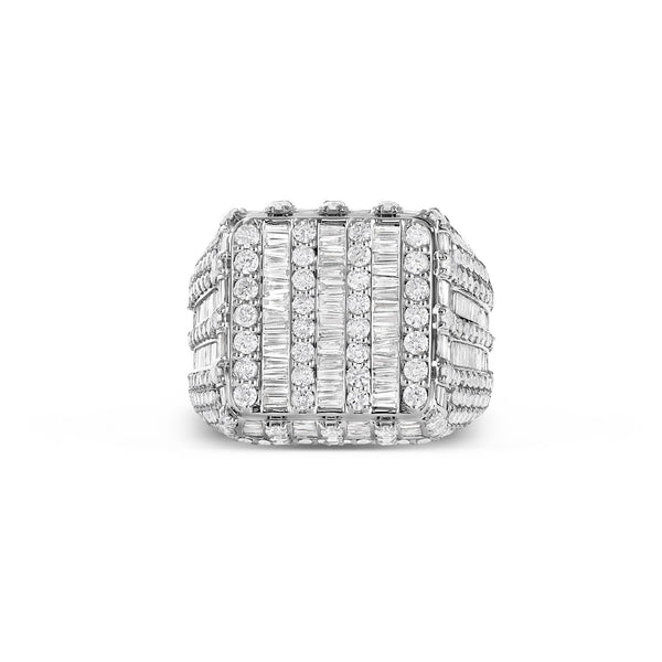 Baguette Square Diamond Ring - Shyne Jewelers SQURBAGTDIARING_1 Shyne Jewelers