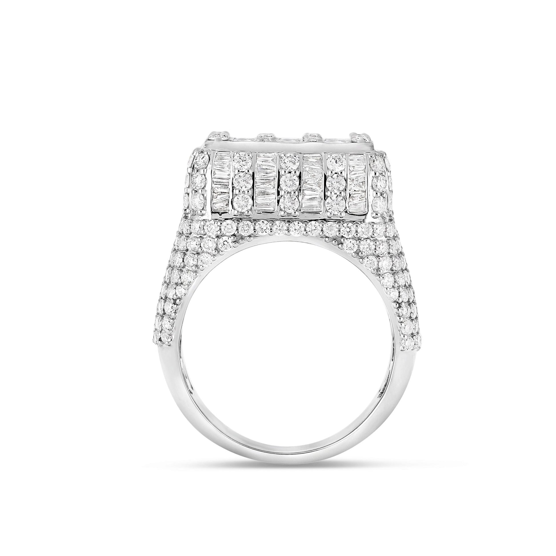 Baguette Square Diamond Ring - Shyne Jewelers SQURBAGTDIARING_1 Shyne Jewelers