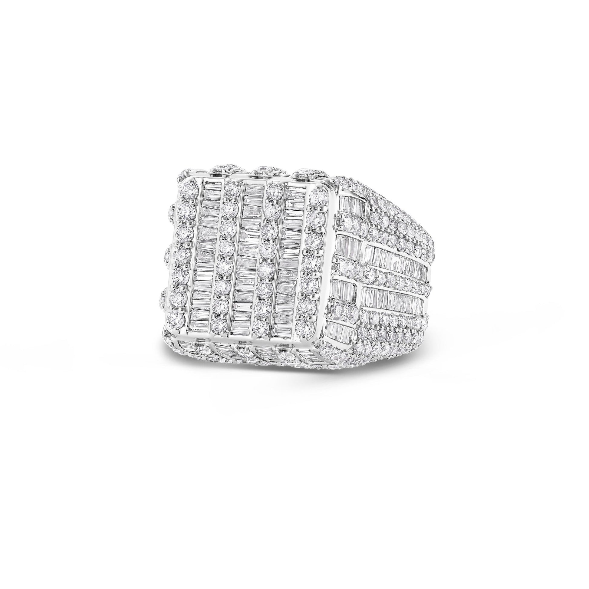 Baguette Square Diamond Ring - Shyne Jewelers SQURBAGTDIARING_1 Shyne Jewelers