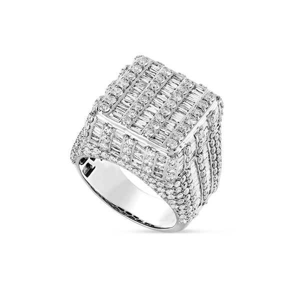 Baguette Square Diamond Ring - Shyne Jewelers SQURBAGTDIARING_1 Shyne Jewelers