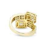 Baguette Square Diamond Wrap Ring - Shyne Jewelers SJ11315YG2 Yellow Gold Shyne Jewelers