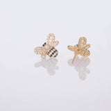 10K Gold 0.87ct Bumble Bee Diamond Studs