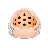 Bilevel Halo Diamond Ring - Shyne Jewelers Rose & White Gold Shyne Jewelers