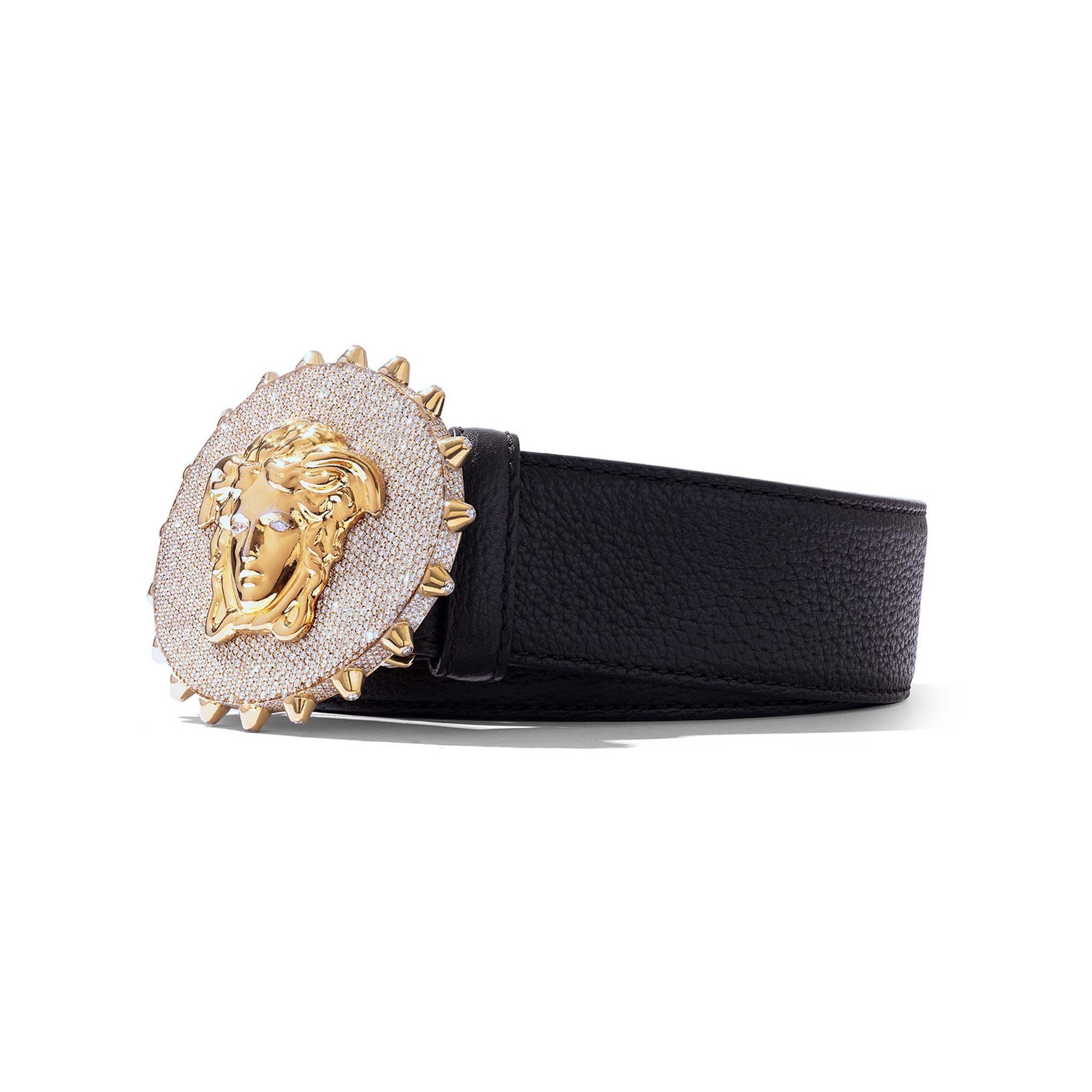 Versace belt with best sale diamonds