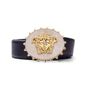 BlocBoy JB Custom Diamond Versace Belt - Shyne Jewelers Shyne Jewelers