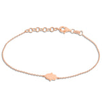 Blue Enamel Hamsa Charm Bracelet - Shyne Jewelers 170-00261 Rose Gold Shyne Jewelers