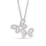 Butterfly Duo Diamond Necklace - Shyne Jewelers 165-00224 White Gold Shyne Jewelers