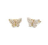 Butterfly Stud Earrings - Shyne Jewelers BTTFLYDIASTUD_GM47388 Yellow Gold Shyne Jewelers