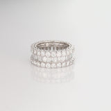 18K White Gold 4.80ct Baguette Diamond Eternity Ring