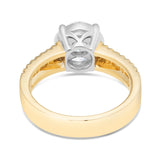 Cluster Diamond Engagement Ring - Shyne Jewelers Yellow Gold 4 Shyne Jewelers