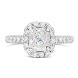 Cushion Cut Brilliant Halo Engagement Ring - Shyne Jewelers 4 Shyne Jewelers
