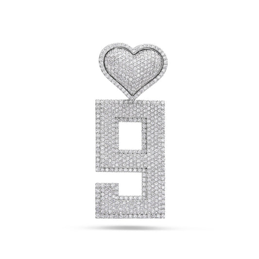 Custom "9" Pendant for Bobby Portis - Shyne Jewelers 9CUSTOM Shyne Jewelers