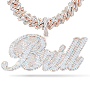 Custom Brill Nameplate - Shyne Jewelers Shyne Jewelers