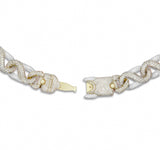 Custom Diamond Infinity Link Cuban Chain - Shyne Jewelers Yellow & White Gold Shyne Jewelers