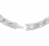 Custom Diamond Infinity Link Cuban Chain - Shyne Jewelers White Gold Shyne Jewelers