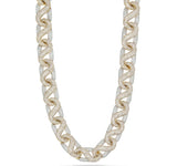 Custom Diamond Infinity Link Cuban Chain - Shyne Jewelers Yellow & White Gold Shyne Jewelers