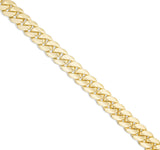Custom Emerald Clasp Solid Cuban Chain - Shyne Jewelers Yellow Gold Shyne Jewelers