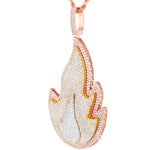 Custom Flame Diamond Pendant - Shyne Jewelers Shyne Jewelers