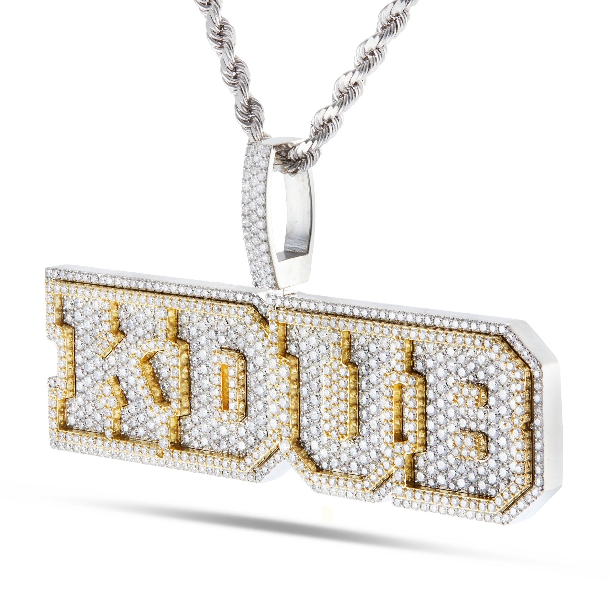 Custom "KDUB" Diamond Pendant - Shyne Jewelers Shyne Jewelers