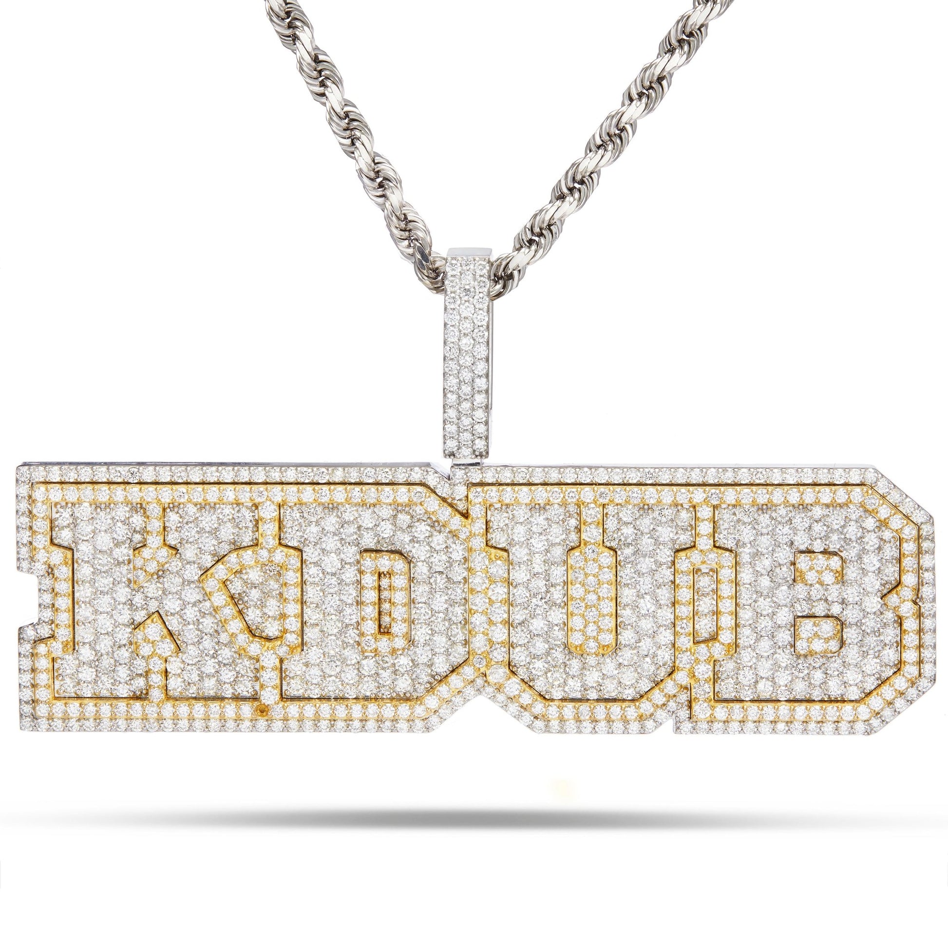 Custom "KDUB" Diamond Pendant - Shyne Jewelers Shyne Jewelers