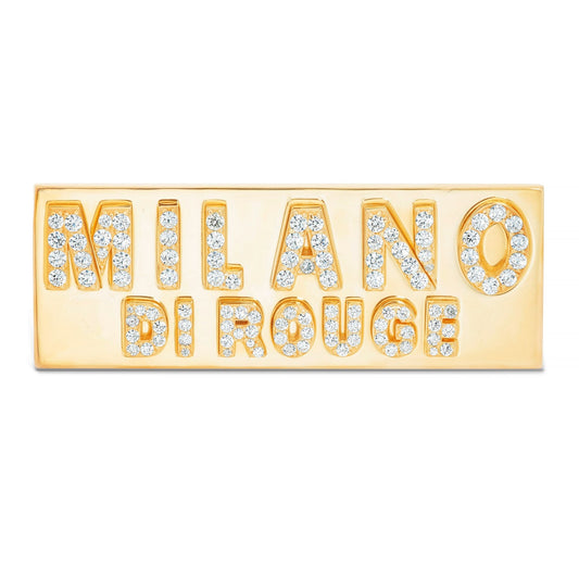 Custom "MILANO DI ROUGE" Pin - Shyne Jewelers MILANOPINCUSTOM Shyne Jewelers