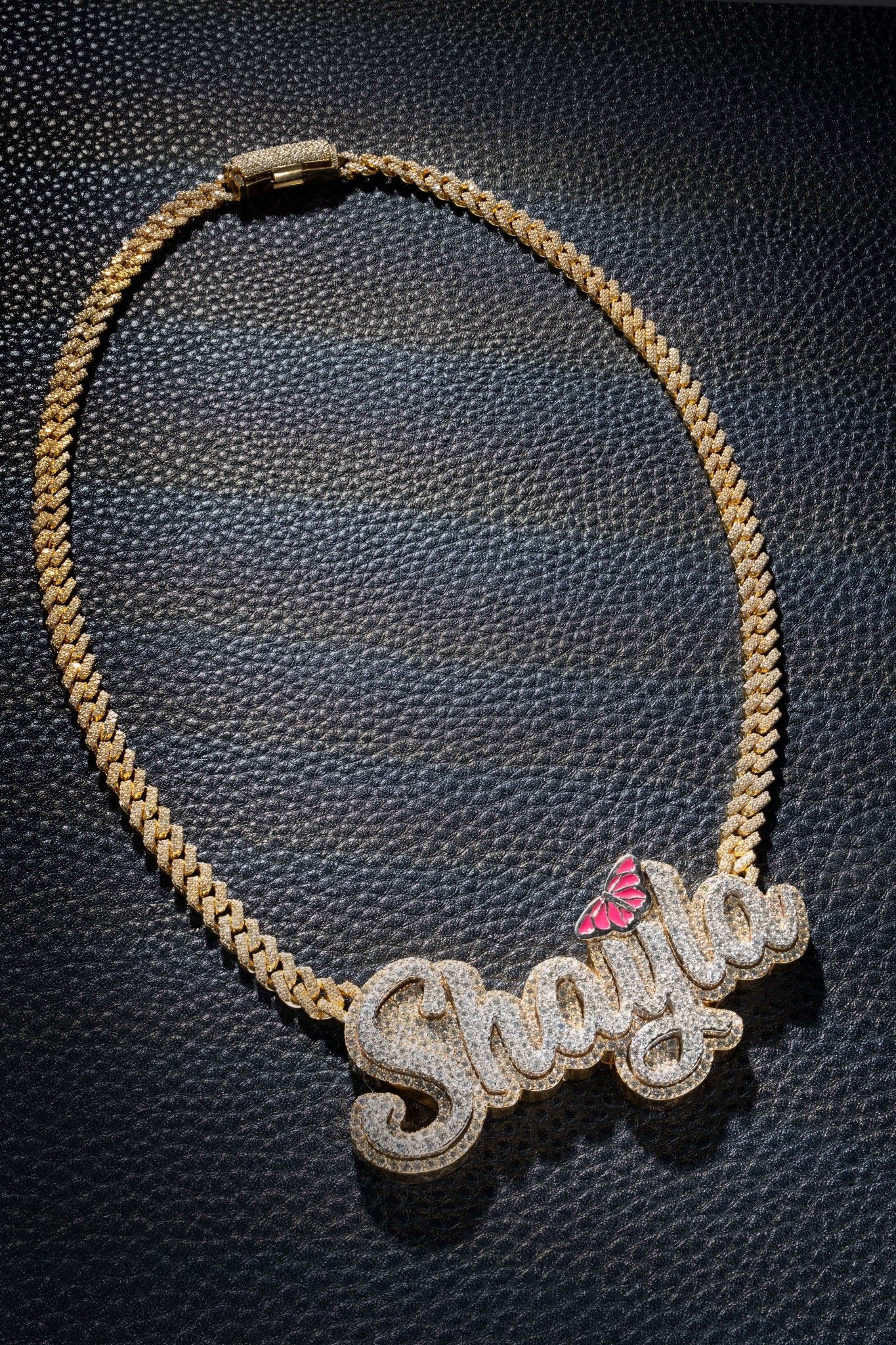 Custom "Shayla" Diamond and Enamel Pendant - Shyne Jewelers Shyne Jewelers