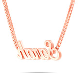 YOUR NAME - Solid Gold Medium Cuban Name Necklace