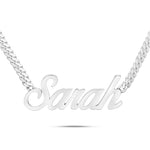 Custom Solid Gold Name Necklace, Medium - Shyne Jewelers Yellow Gold 10KT Birds of Paradise Shyne Jewelers