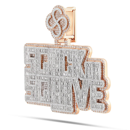 Custom "Stack or Starve" Emerald Pendant - Shyne Jewelers STACKORSTARVECUSTOM_2 Shyne Jewelers