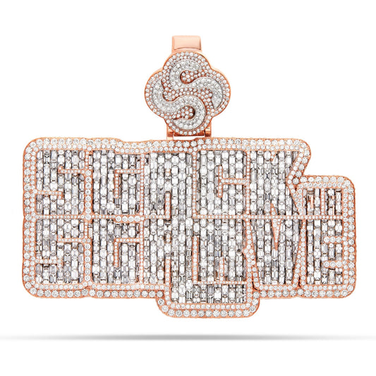 Custom "Stack or Starve" Emerald Pendant - Shyne Jewelers STACKORSTARVECUSTOM_1 Shyne Jewelers