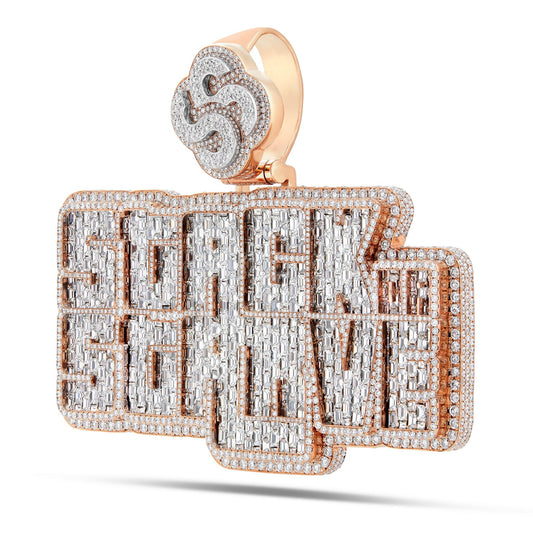 Custom "Stack or Starve" Emerald Pendant - Shyne Jewelers STACKORSTARVECUSTOM_1 Shyne Jewelers