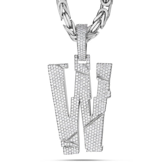 Custom "W" Large Diamond Wallo Pendant - Shyne Jewelers WALLOCUSTOMLARGE Shyne Jewelers