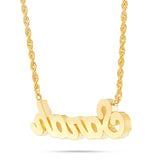 Customizable Diamond Name Necklace Medium - Shyne Jewelers Yellow Gold 10KT Shyne Jewelers