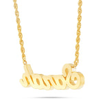 Customizable Diamond Name Necklace Medium - Shyne Jewelers Yellow Gold 10KT Shyne Jewelers