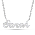 Customizable Diamond Name Necklace Small - Shyne Jewelers White Gold 10KT Shyne Jewelers