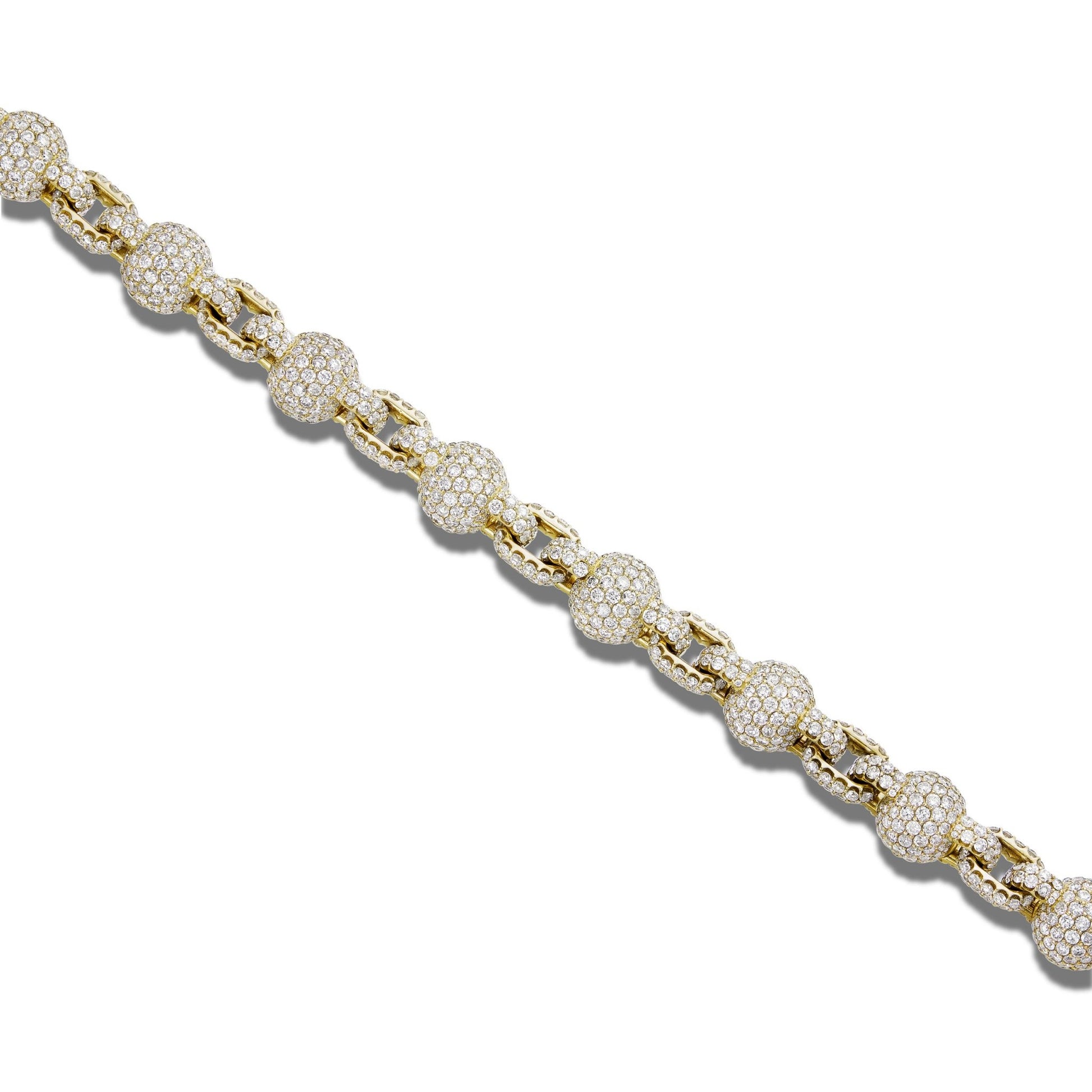 Diamond Ball Chain - Shyne Jewelers DIABALLCHAINY Yellow Gold Shyne Jewelers